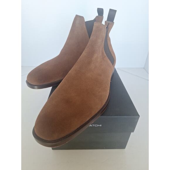 Aldo Brown Suede Chelsea Boots Men’s Size 10 / EU 43 Classic Slip-On Style - Picture 5 of 8